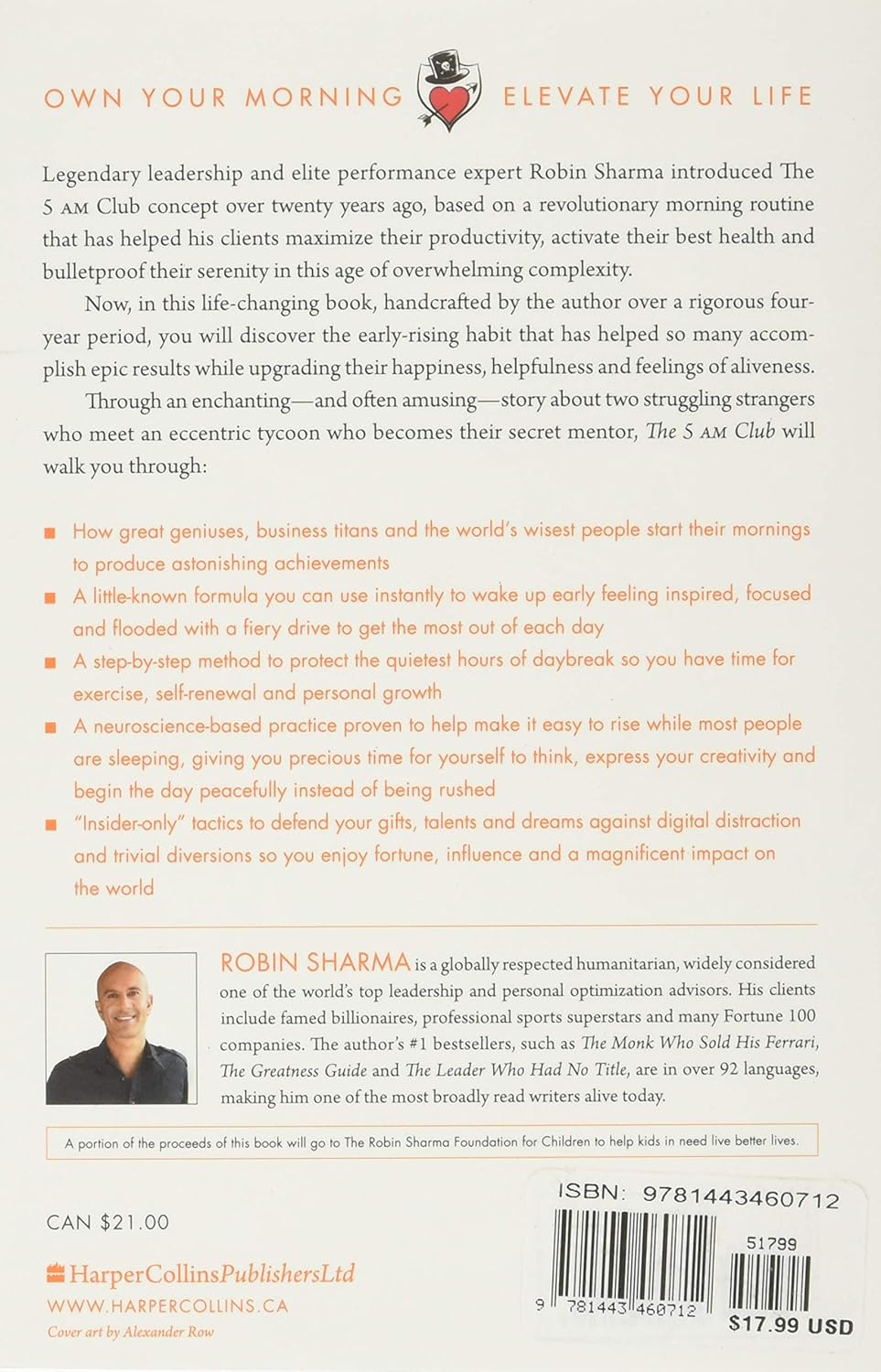 The 5AM Club by Robin Sharma (Paperback)