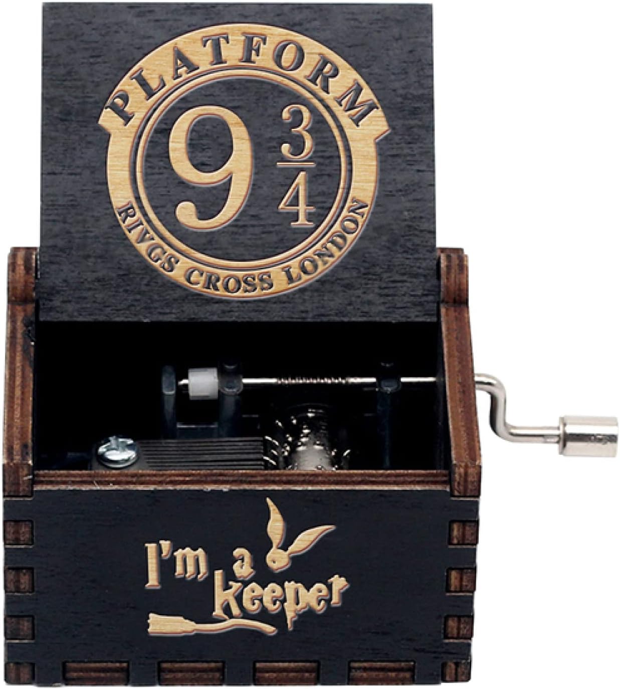 Harry Potter Wooden Music Box - Black 9 3/4