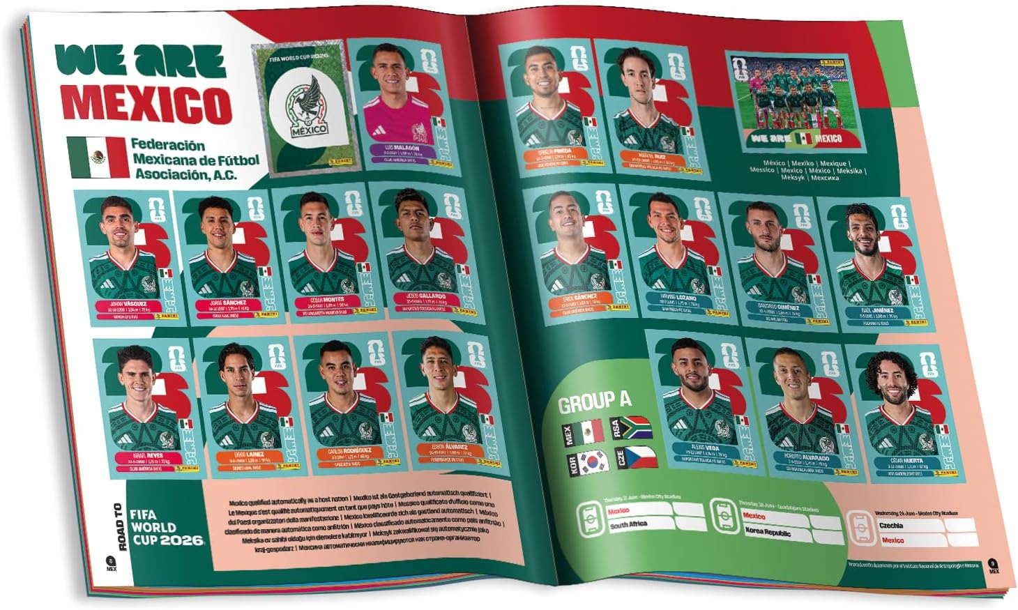 FIFA World Cup 2026 Official Sticker Collection Paperback Album by Panini