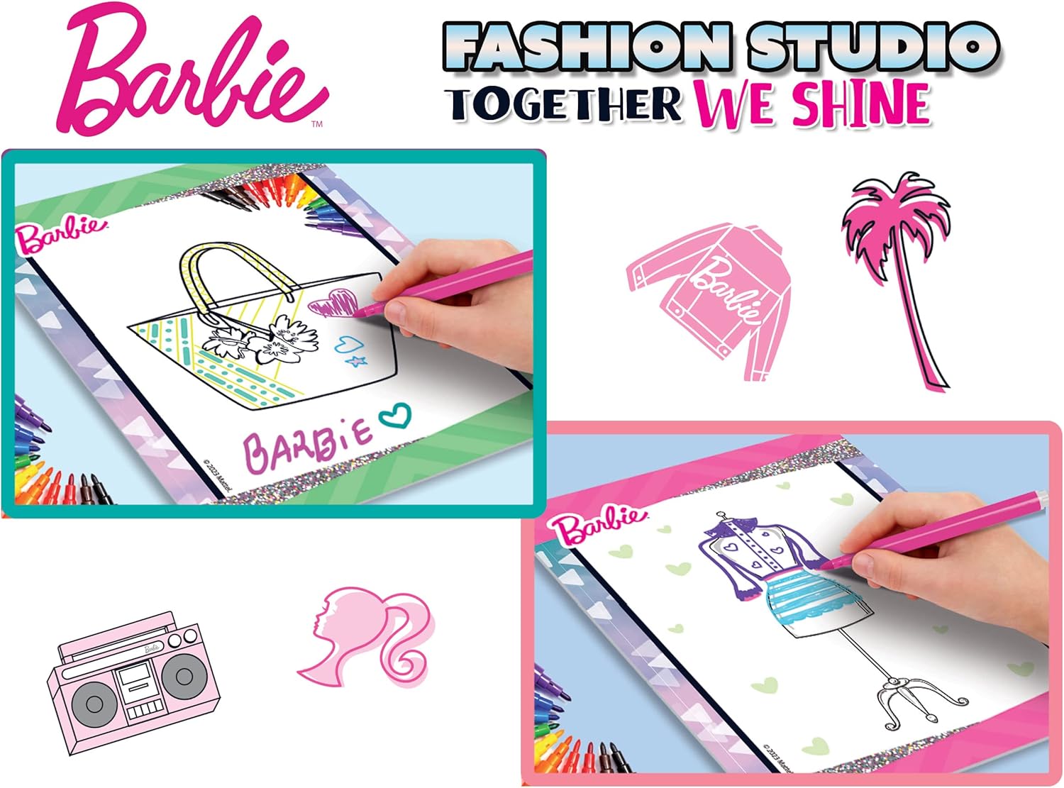 Barbie Fashion Studio Together We Shine Sketchbook