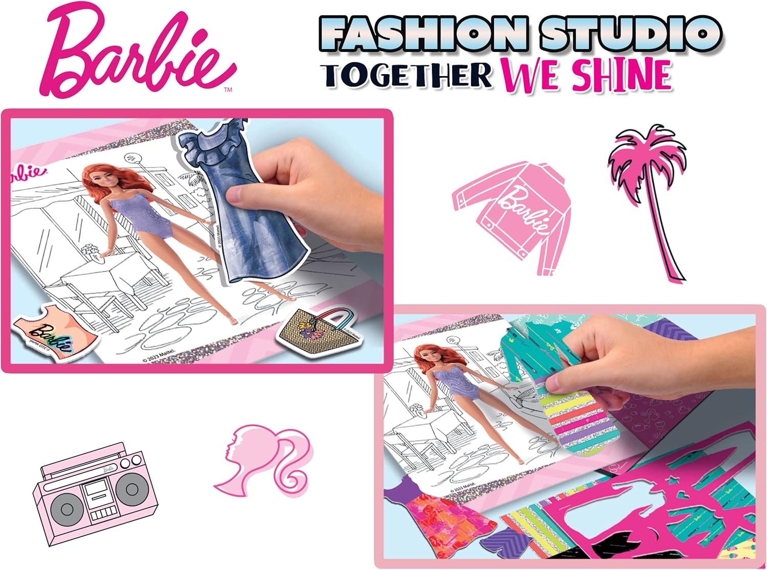 Barbie Fashion Studio Together We Shine Sketchbook