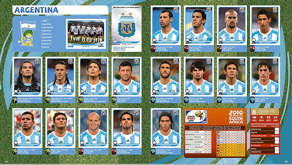 World Cup Panini Football Collections 1970-2026
