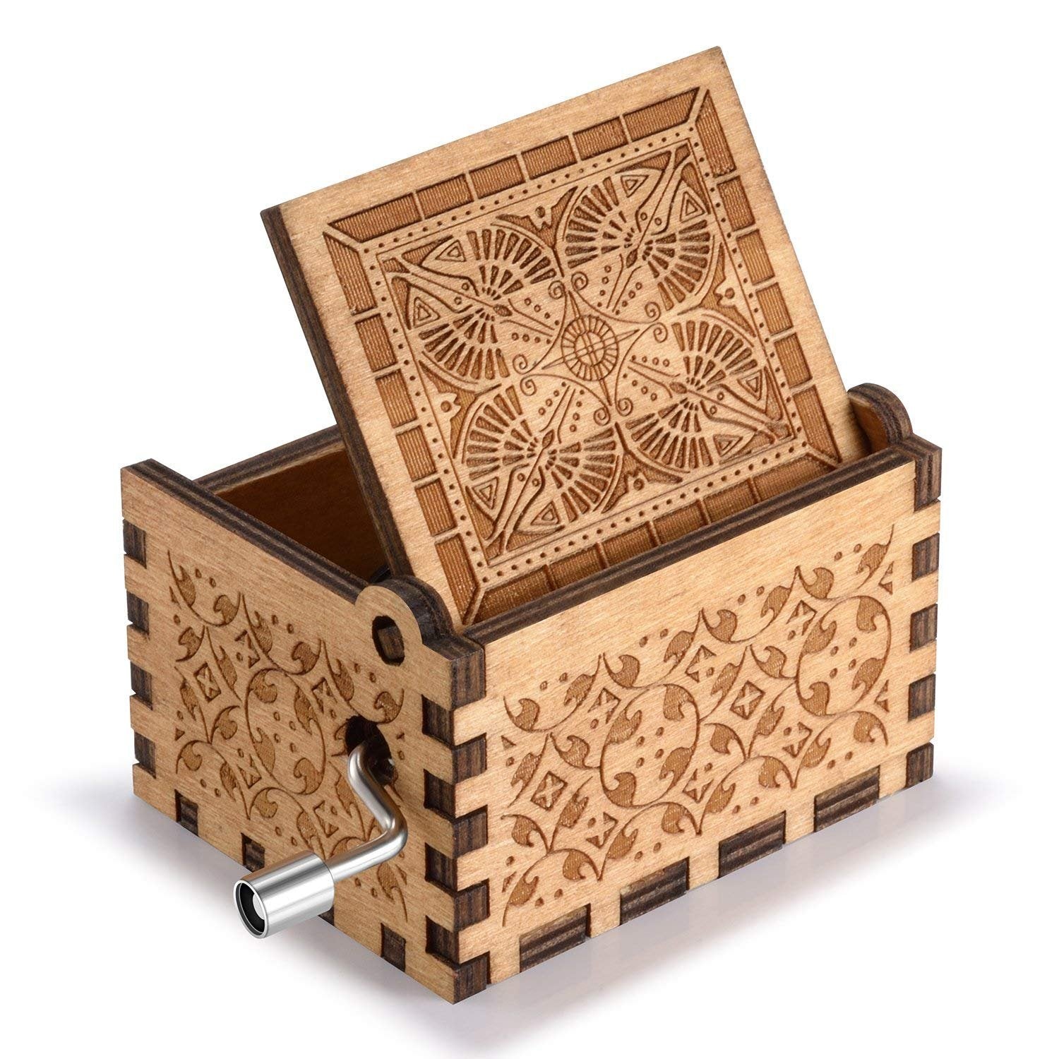 Harry Potter Wooden Music Box - Beige HP Engraved