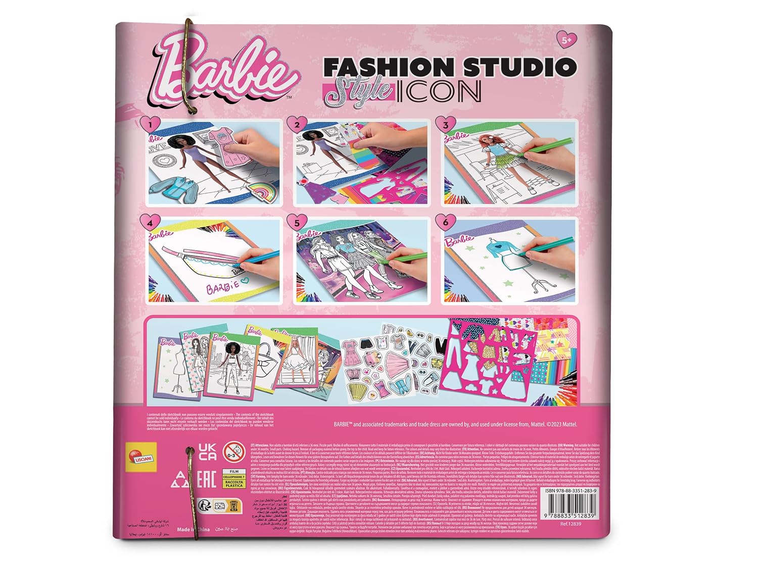 Barbie Fashion Studio Style Icon Sketchbook