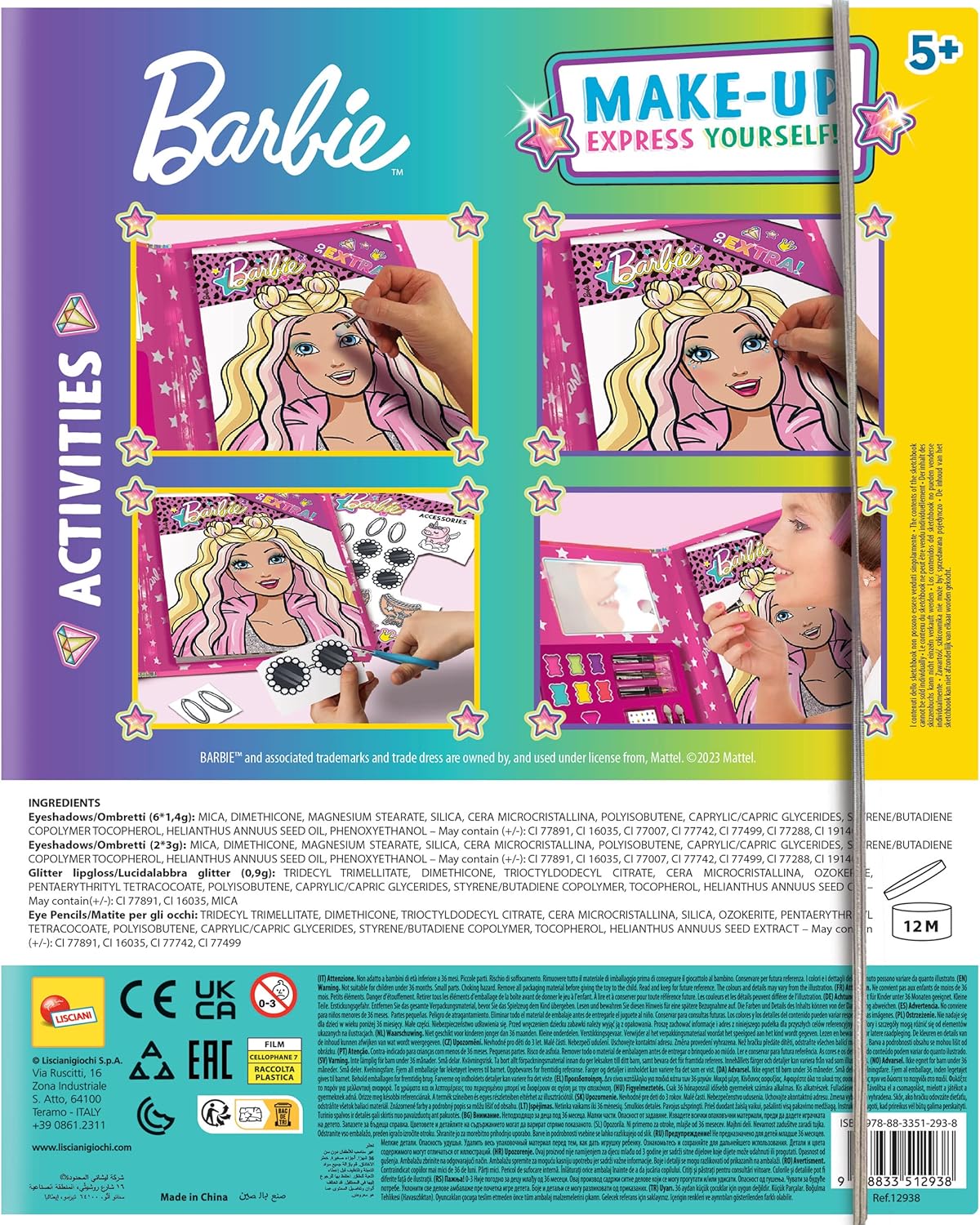 Barbie Make Up Sketchbook Express Yourself