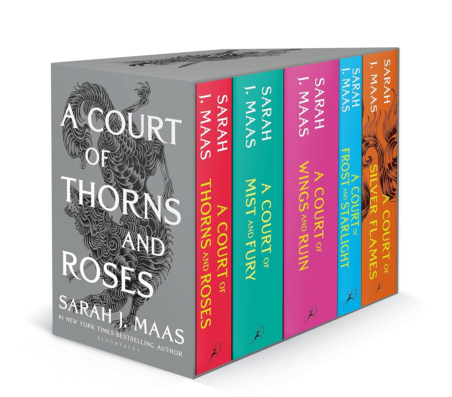 A Court of Thorns and Roses 5 Books Box Set by Sarah J. Maas (Paperback)