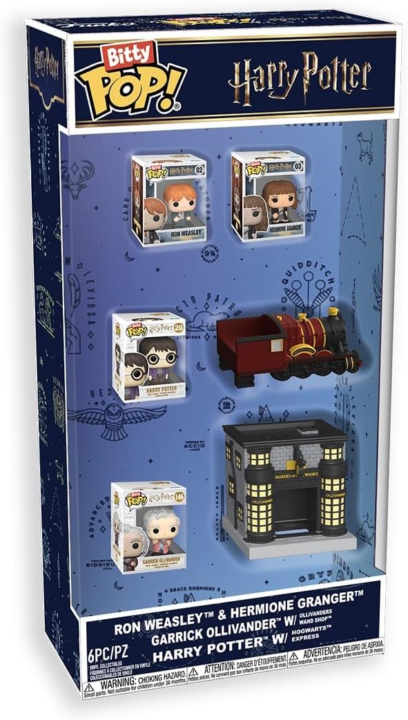 Original Funko Bitty Pop! Harry Potter with Hogwarts Express & Wand Shop