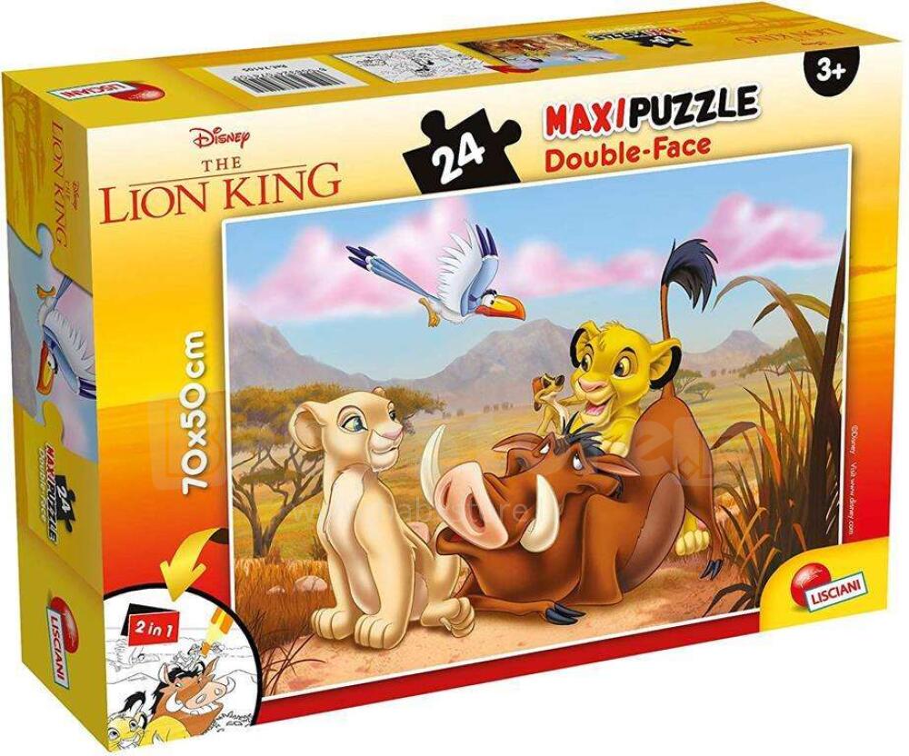 Disney The Lion King - Maxi Floor Double Face Puzzle 24 Pieces