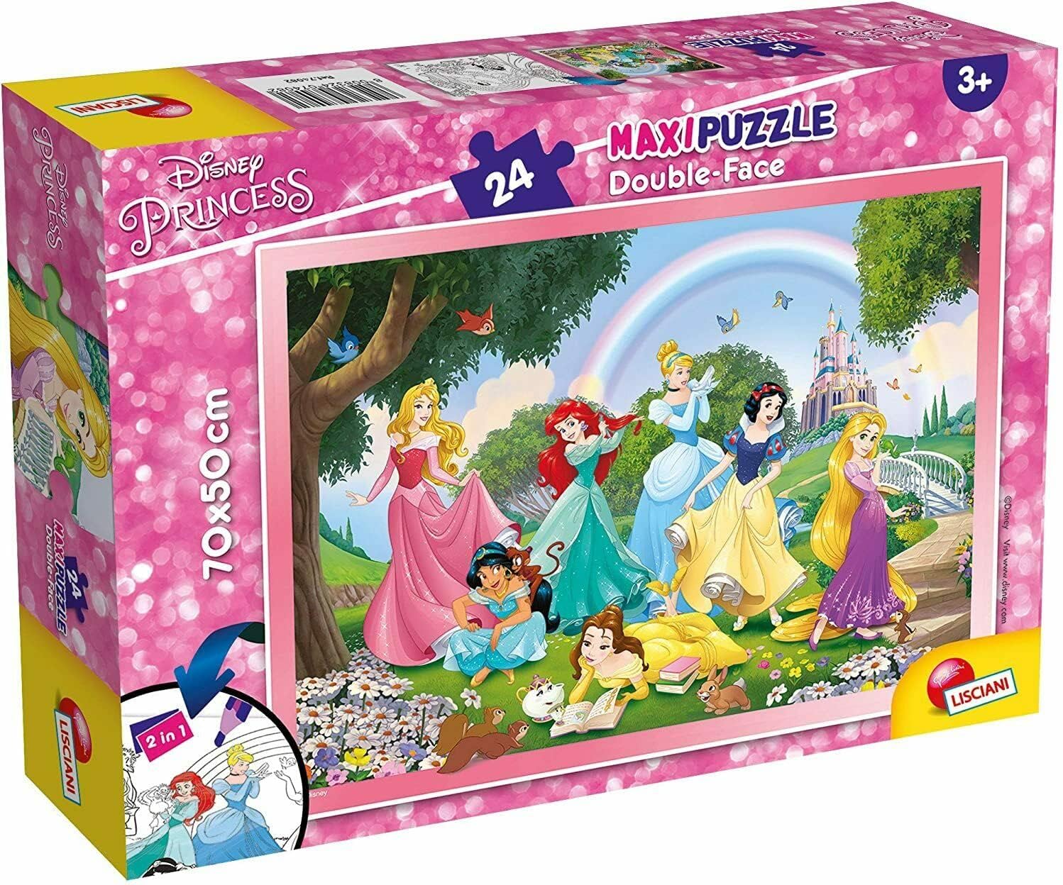 Disney Princess - Maxi Floor Double Face Puzzle 24 Pieces