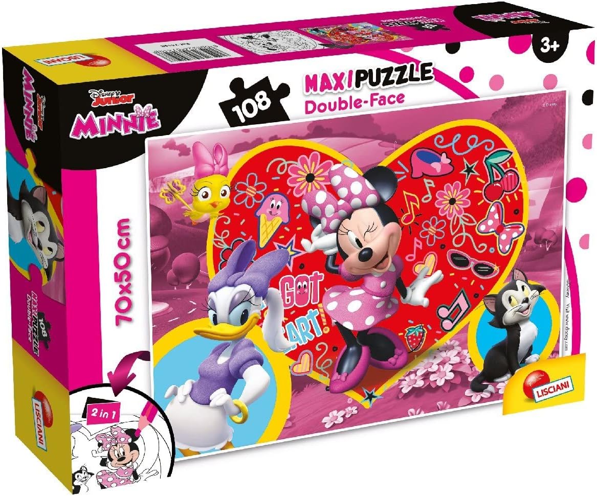 Disney Minnie Mouse - Maxi Floor Double Face Puzzle 108 Pieces