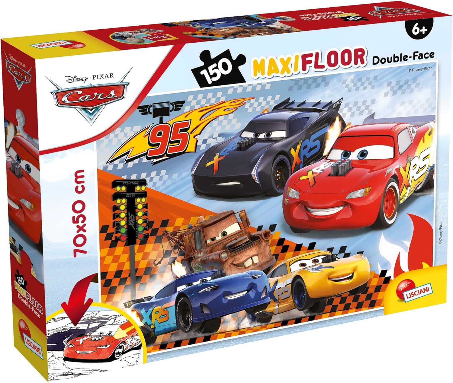 Disney Pixar Cars - Maxi Floor Double Face Puzzle 150 Pieces