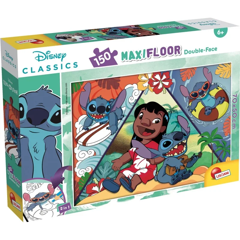 Disney Lilo And Stitch - Maxi Floor Double Face Puzzle 150 Pieces