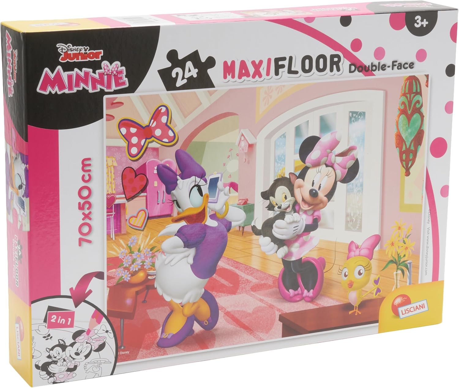 Disney Minnie Mouse - Maxi Floor Double Face Puzzle 24 Pieces