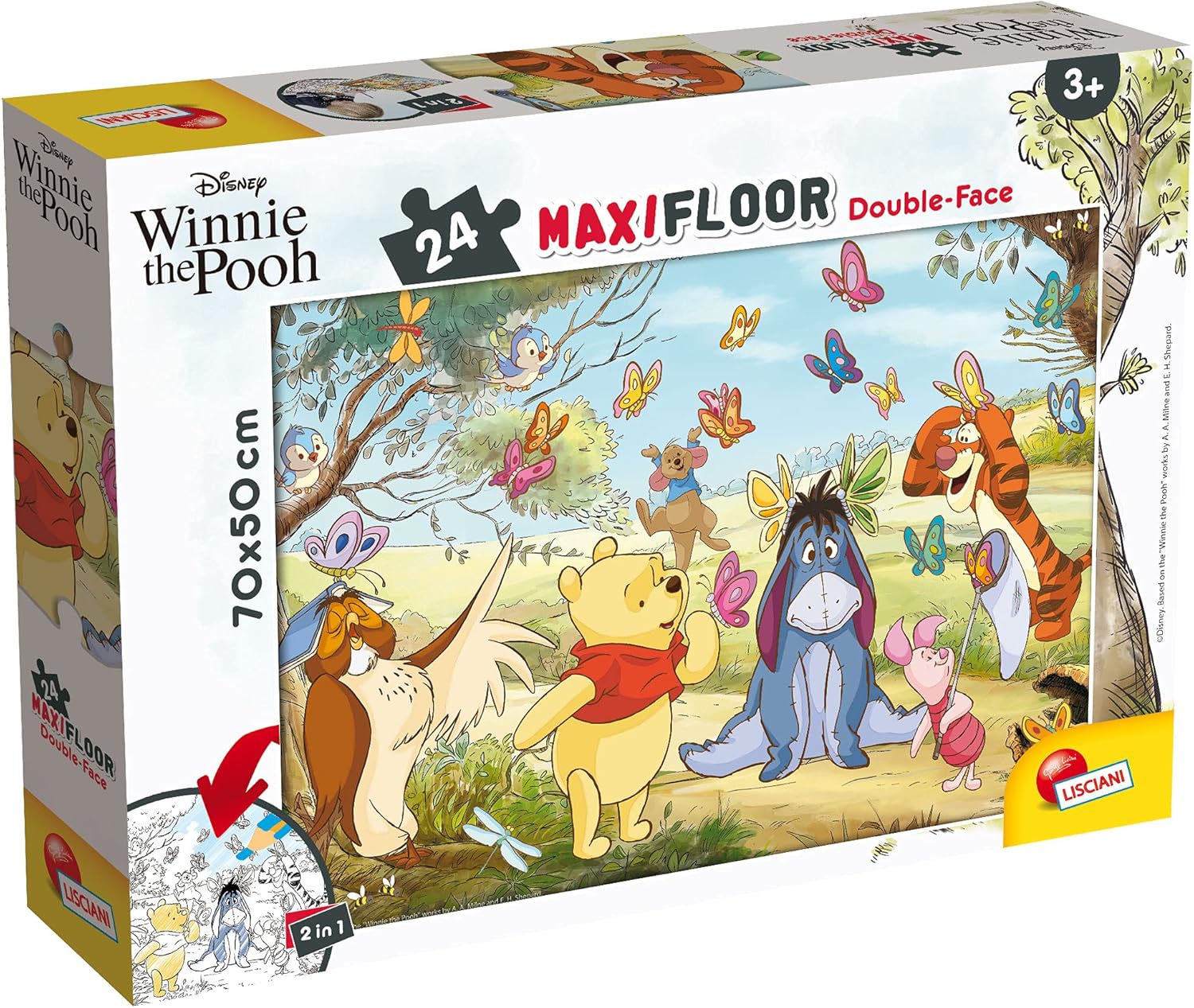 Disney Winnie The Pooh - Maxi Floor Double Face Puzzle 24 Pieces