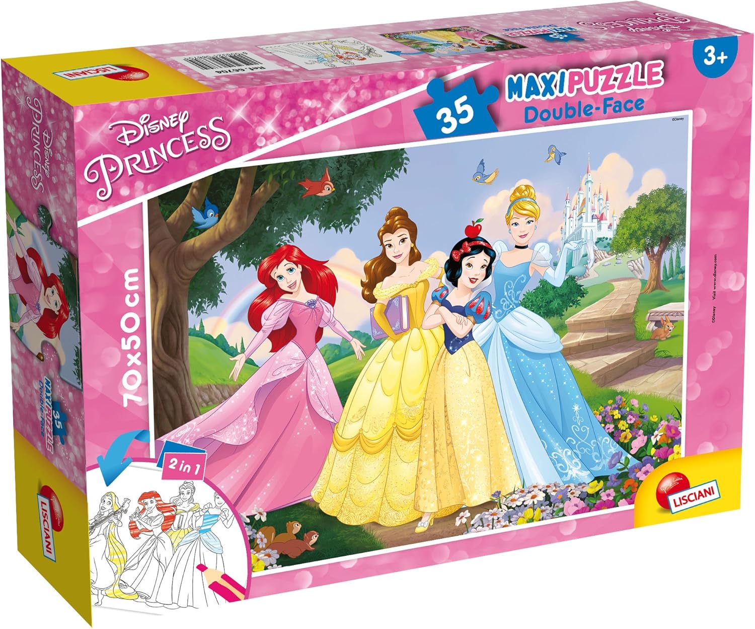 Disney Princess - Maxi Floor Double Face Puzzle 35 Pieces