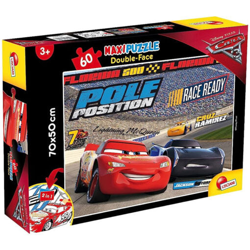 Disney Pixar Cars 3 - Maxi Floor Double Face Puzzle 60 Pieces