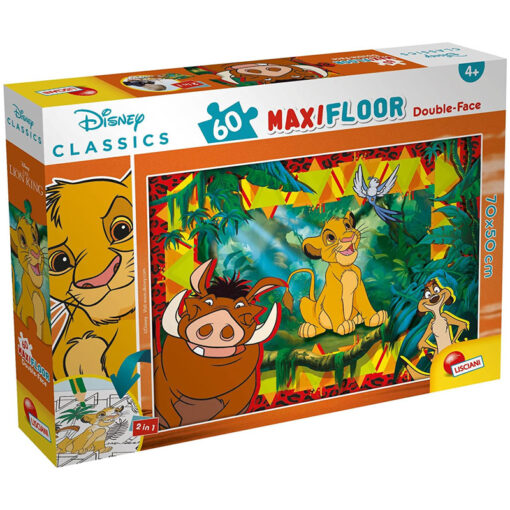 Disney The Lion King - Maxi Floor Double Face Puzzle 60 Pieces