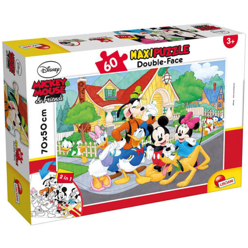 Disney Mickey Mouse - Maxi Floor Double Face Puzzle 60 Pieces