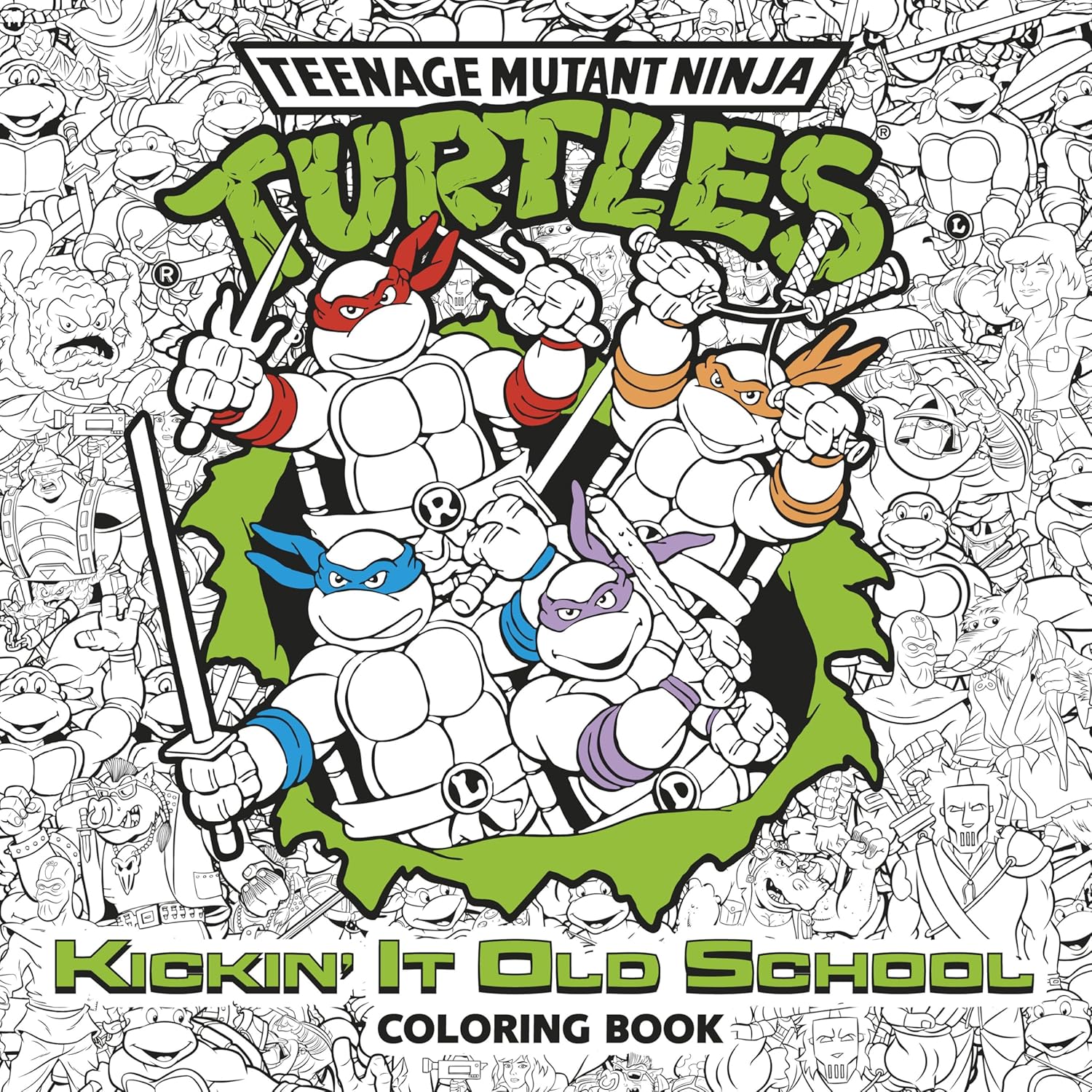Teenage Mutant Ninja Turtles - Kickin' It Old School Coloring Book