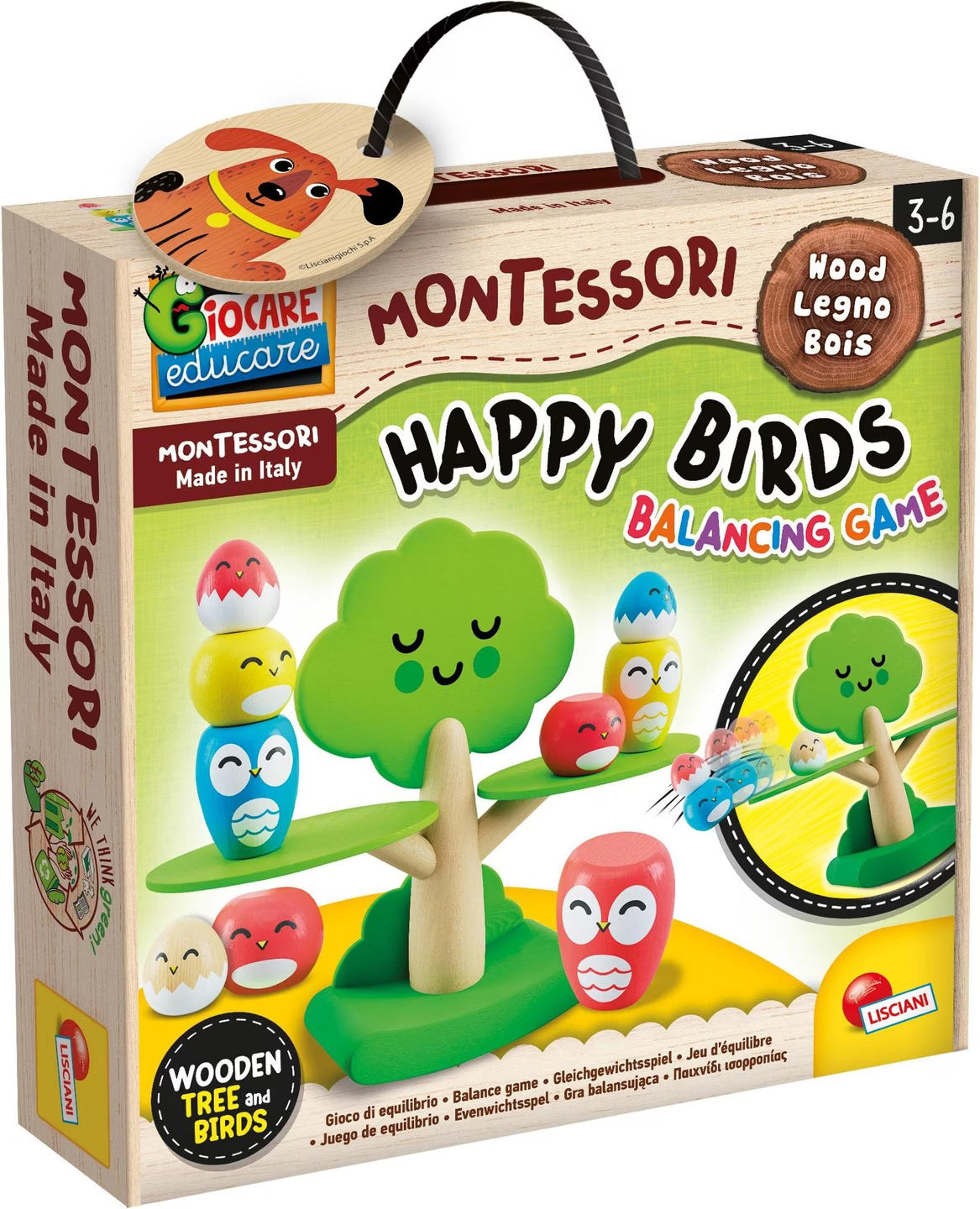 Montessori Wood Happy Birds