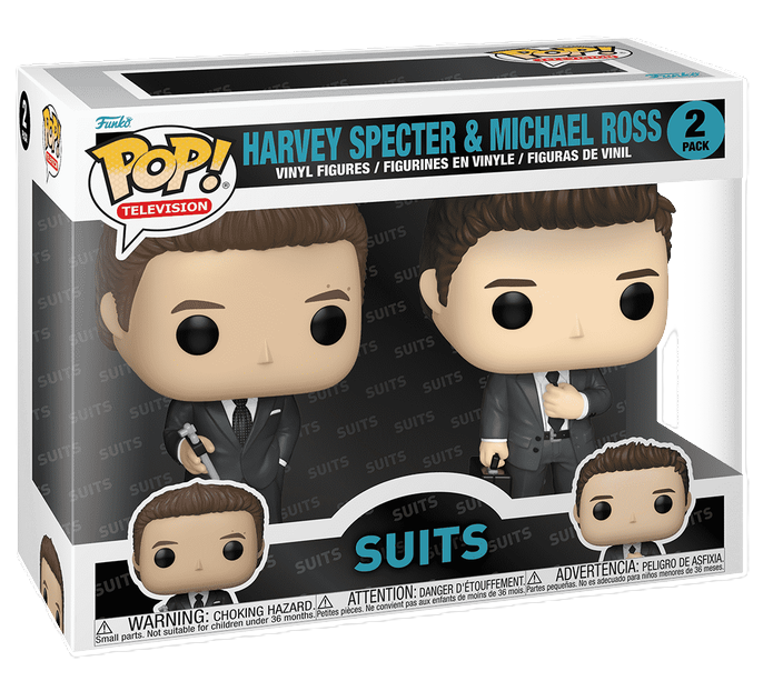 Original Funko Pop! Suits - Harvey Specter & Mike Ross 2 Pack