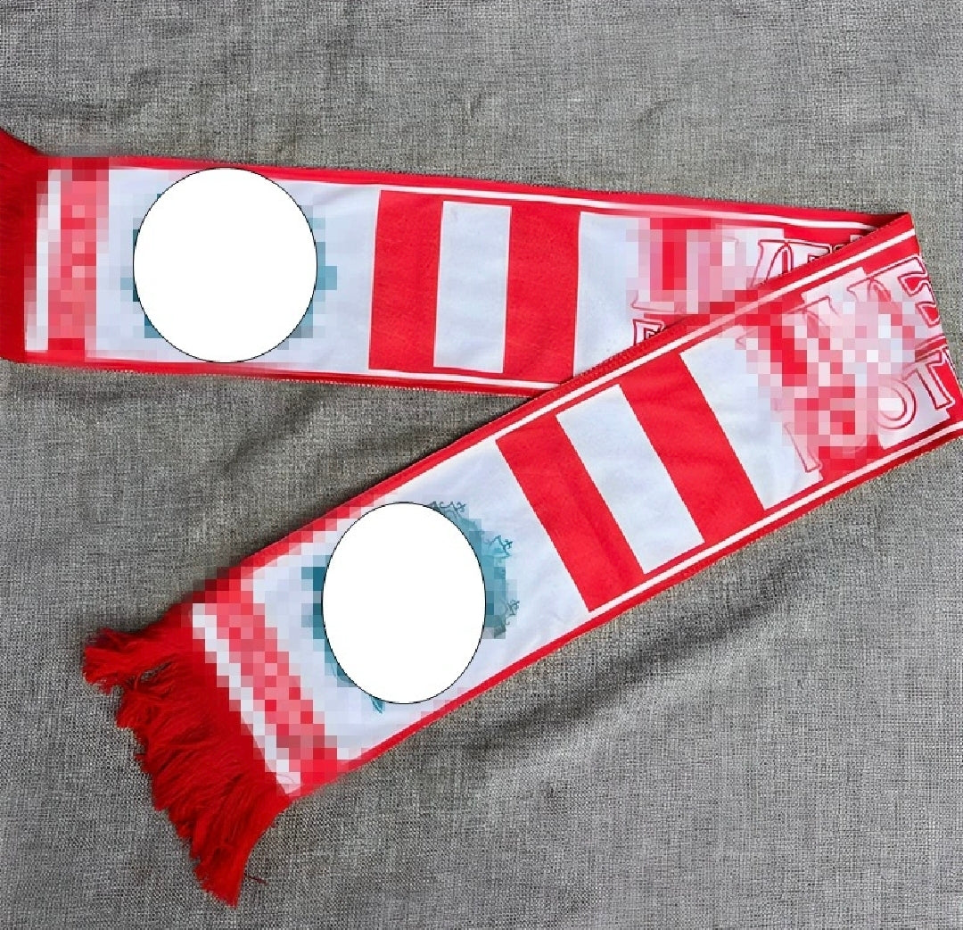 Official Liverpool FC Scarf - Bar Stripe Red & White