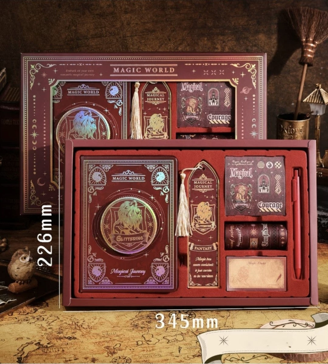 Harry Potter "Magic World" Deluxe Stationery Gift Box - Gryffindor Edition