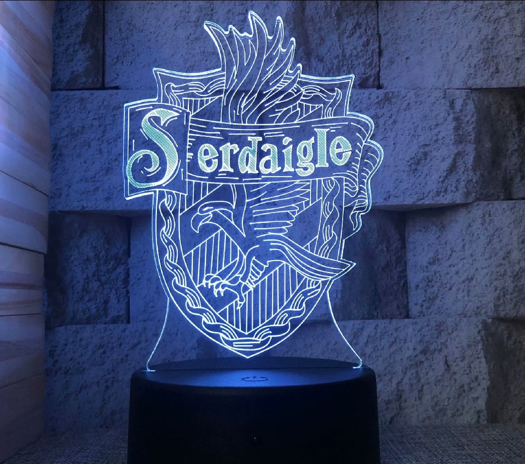 Ravenclaw (Serdaigle) 3D Night Light - French Edition