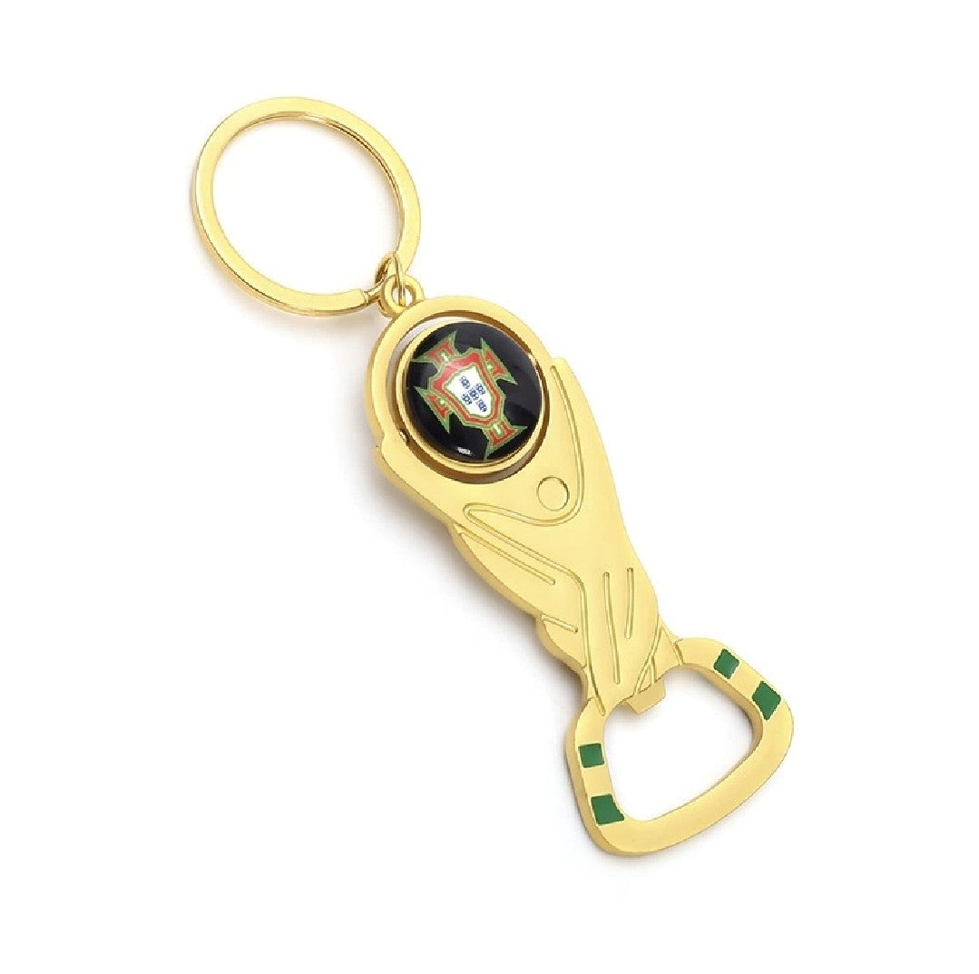 Portugal National Team Official Trophy Bottle Opener Keychain