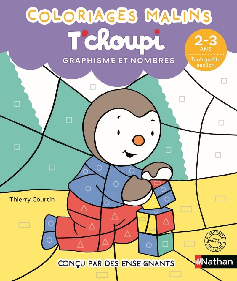 Nathan Tchoupi Coloriages Malins Graphisme Et Nombres (2-3 Ans)