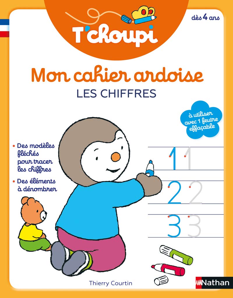 Nathan Tchoupi Mon Cahier Ardoise Les Chiffres