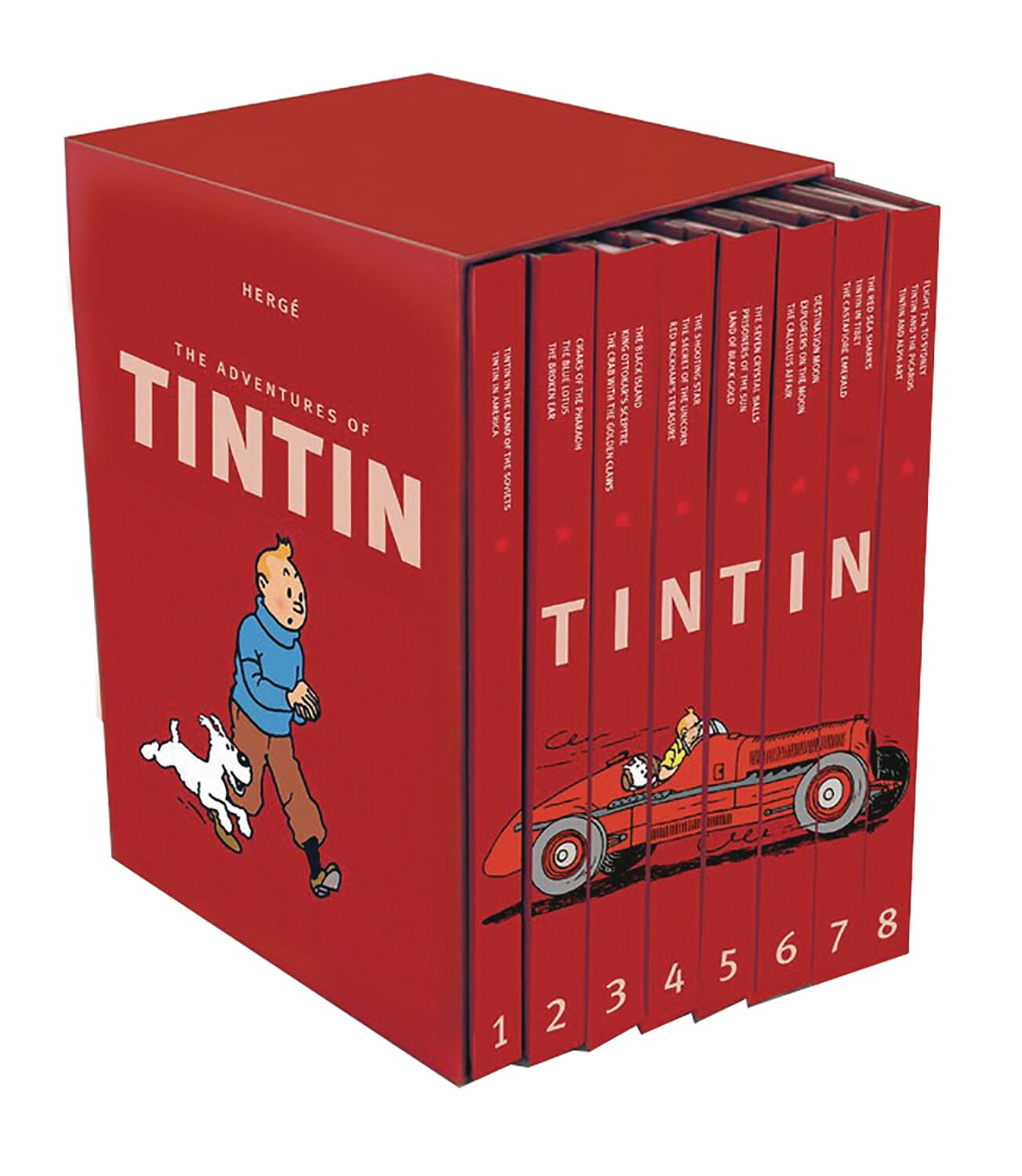 The Complete Adventures of Tintin - 8 Book Set (Hardcover)