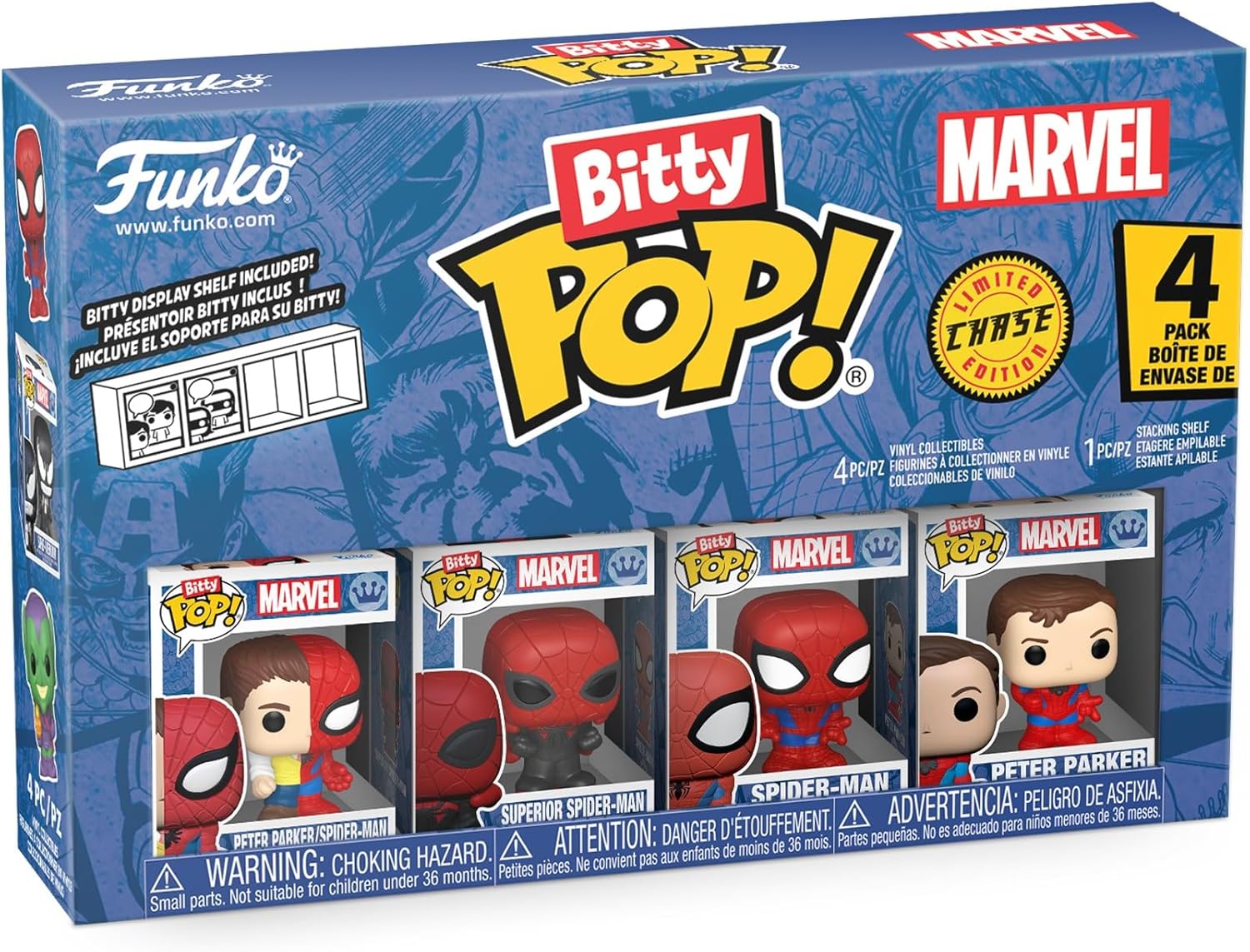 Original Funko Bitty Pop! Marvel - Spider Man 4 Pack (ultra-mini)