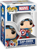 Original Funko Pop! Marvel - Gwen Verse Cap Gwen #1486
