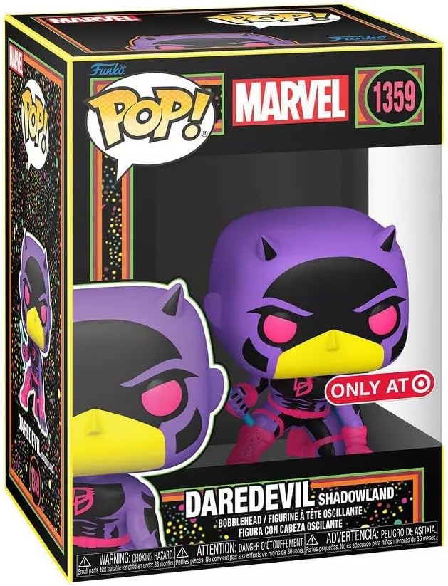 Original Funko Pop! Marvel - Daredevil Shadowland Black Light Daredevil #1359