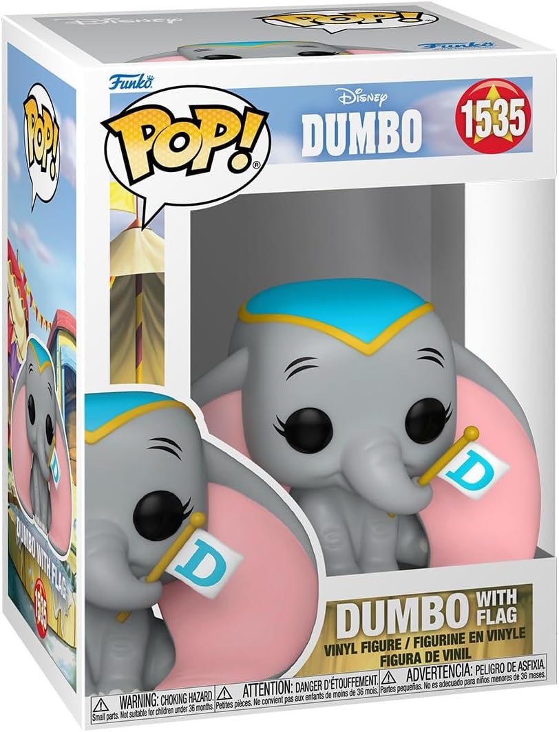 Original Funko Pop! Disney - Dumbo with Flag #1535