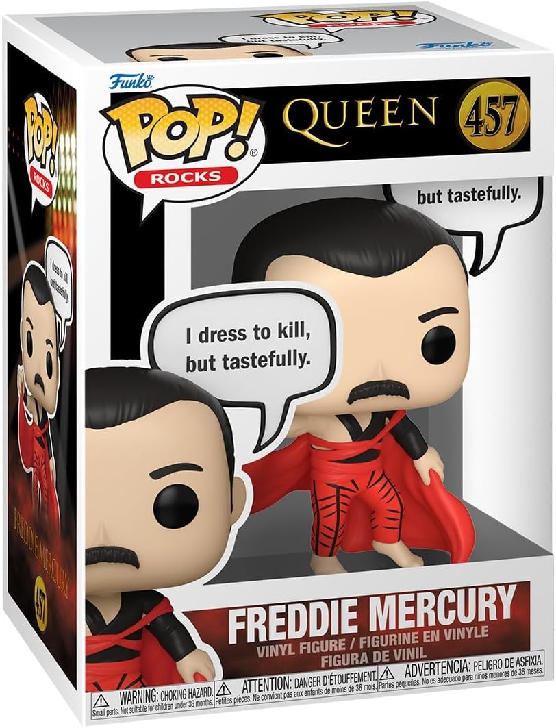 Original Funko Pop! Queen - Freddie Mercury #457 (I dress to kill, but tastefully)