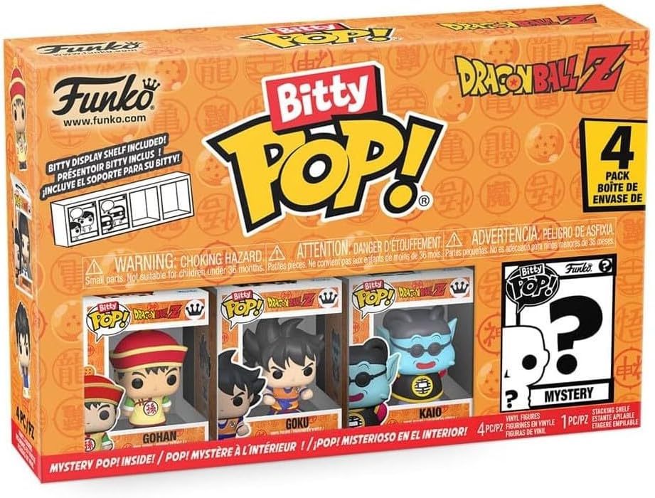 Original Funko Bitty Pop! Dragon Ball Z - Gohan, Goku & Kaio 4 Pack (ultra-mini)