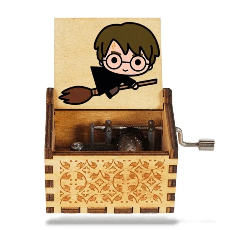 Harry Potter Wooden Music Box - Beige HP Painted