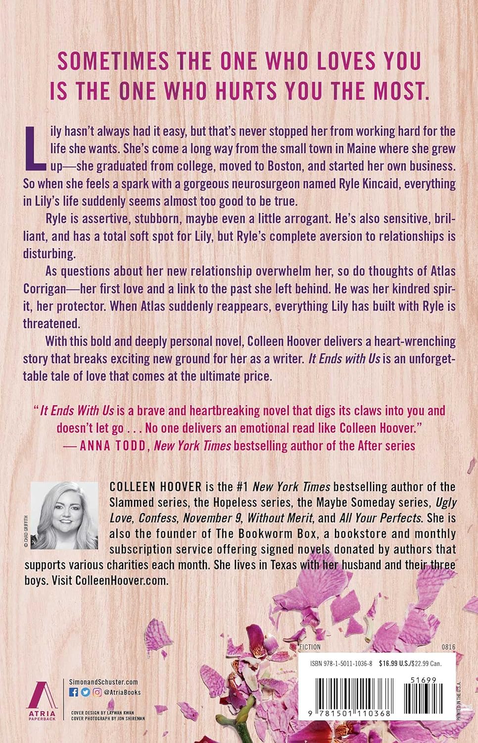 It Ends with Us by Colleen Hoover (Paperback)
