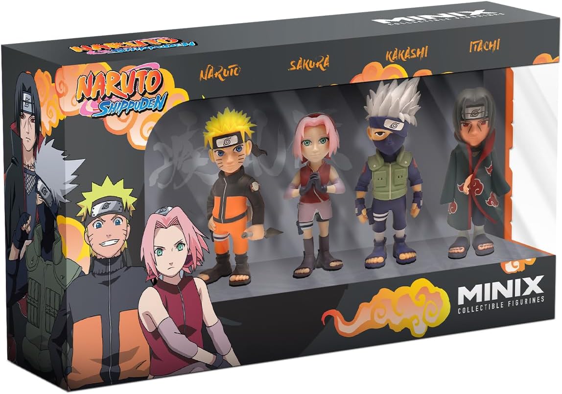 Minix Naruto - 4 Pack Set (Naruto, Sakura, Kakashi, Itachi)