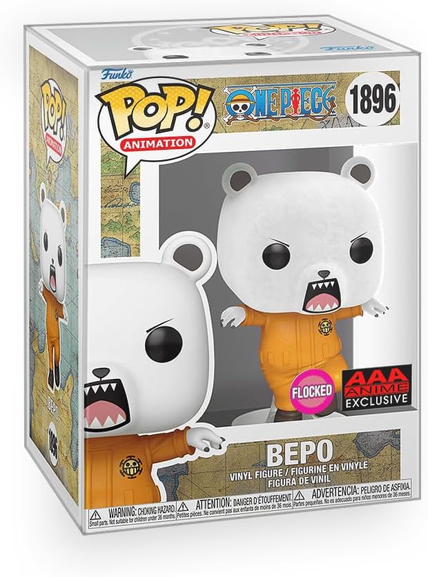 Original Funko Pop! One Piece - Bepo #1896 (Flocked AAA Anime Exclusive)