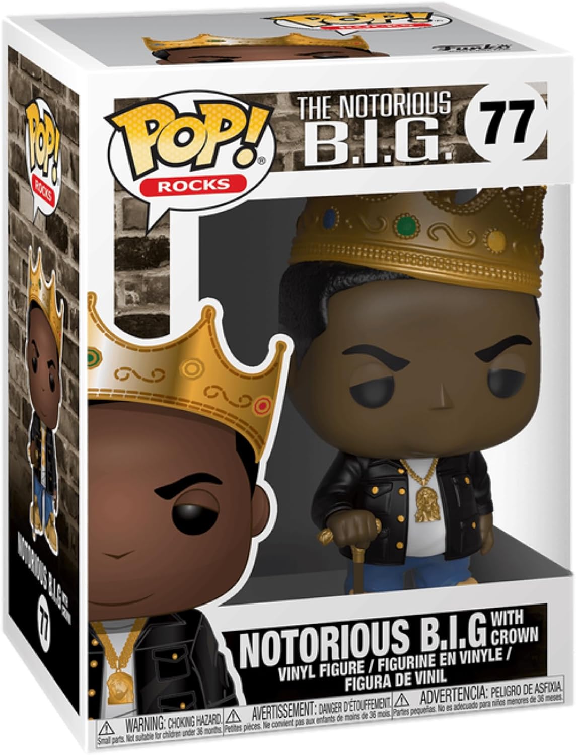 Original Funko Pop! The Notorious B.I.G. with Crown #77