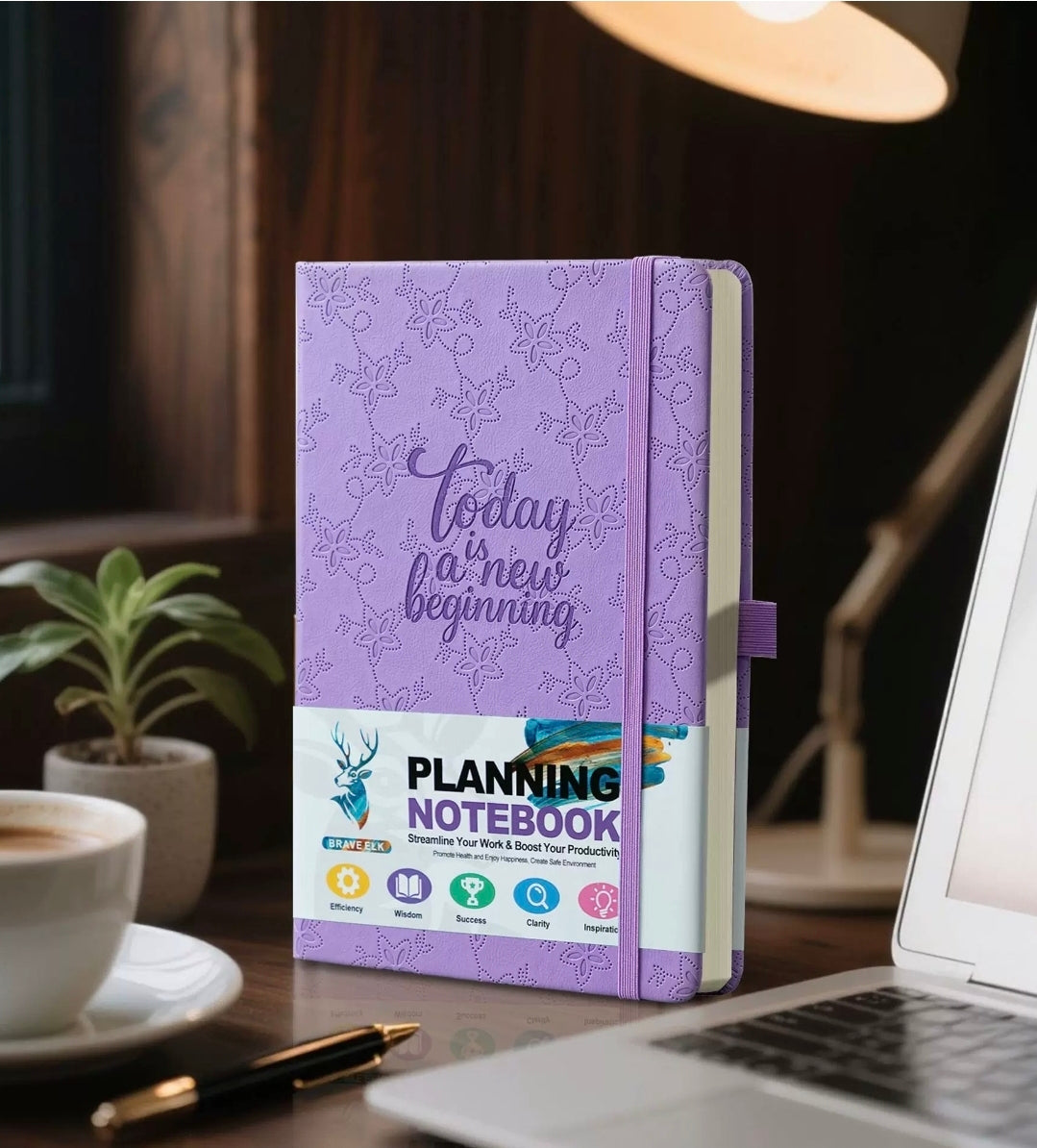 Purple Floral Planning Notebook