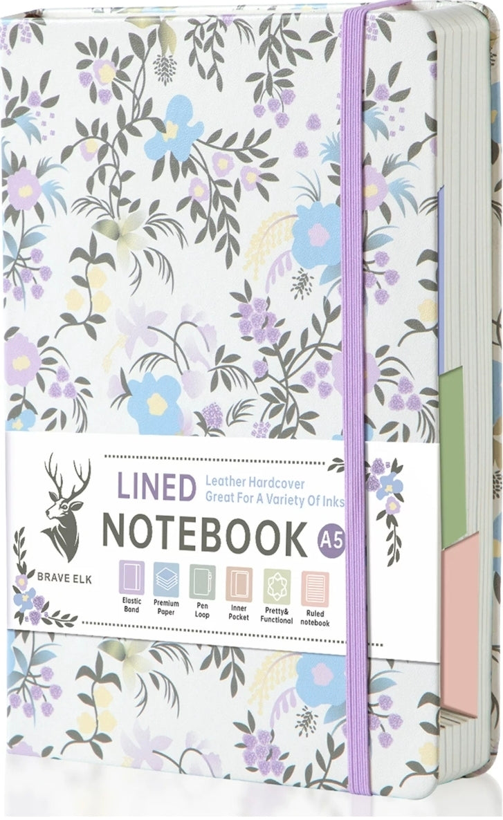 Floral Lined Notebook