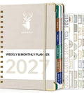 Beige 2027 Weekly & Monthly Wire-Bound Planner