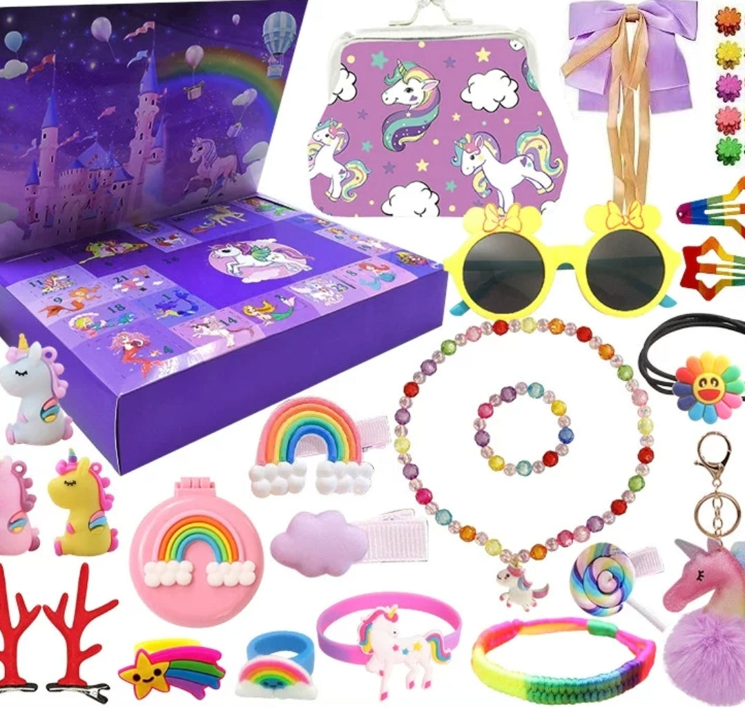 Magical Unicorn & Rainbow Accessories Advent Calendar