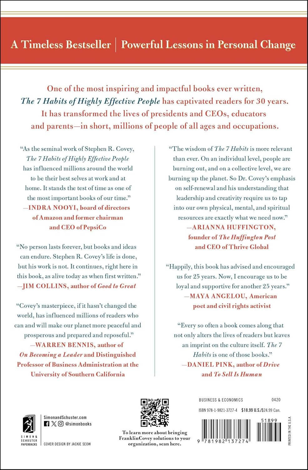 The 7 Habits of Highly Effective People by Stephen R. Covey (Paperback)