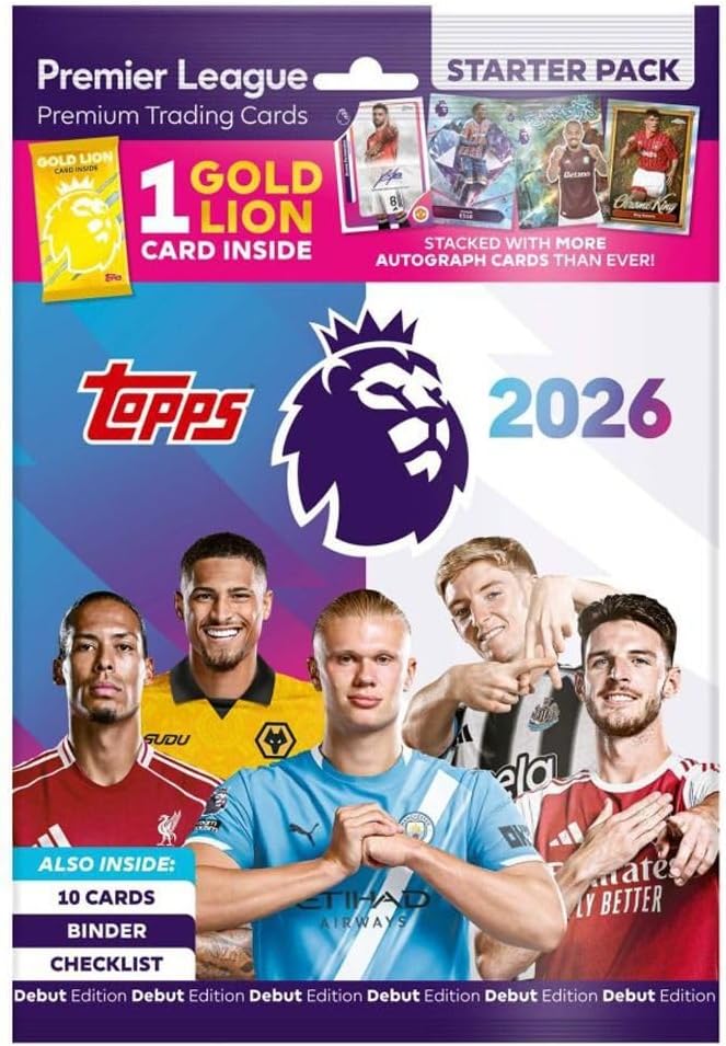 Topps Premier League 2026 - Starter Pack (Binder & Cards)