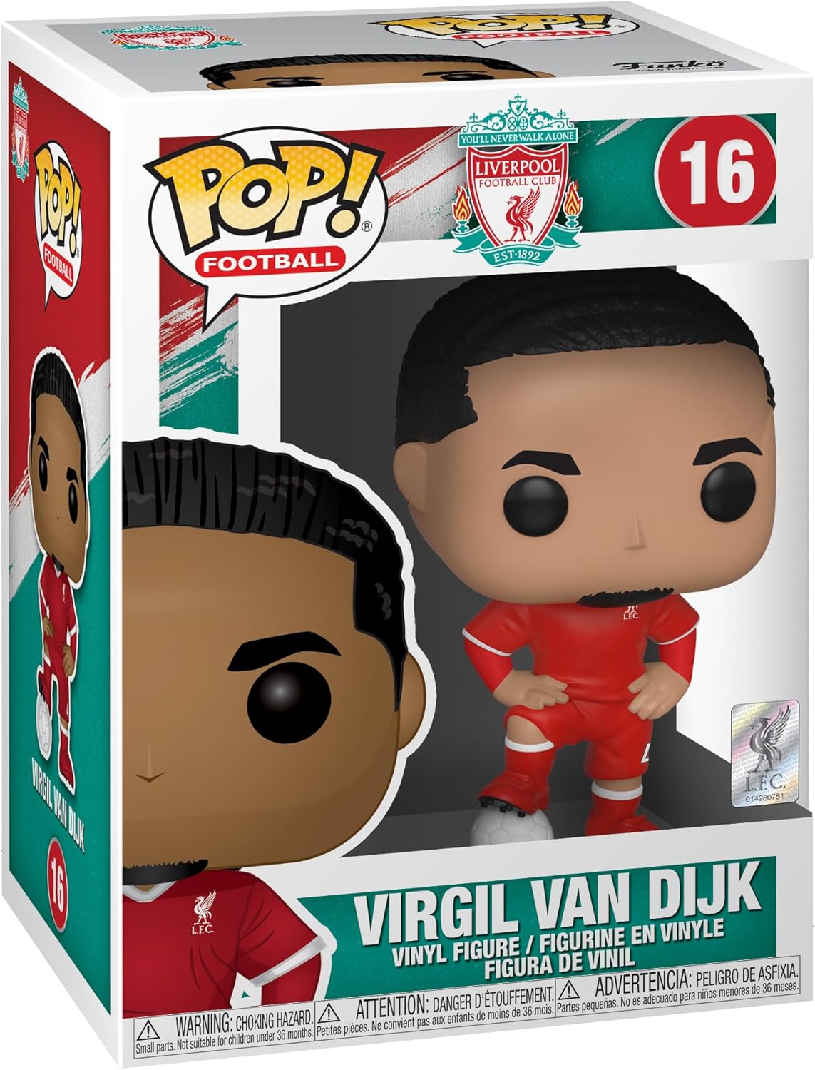Original Funko Pop! Liverpool FC - Virgil Van Dijk #16